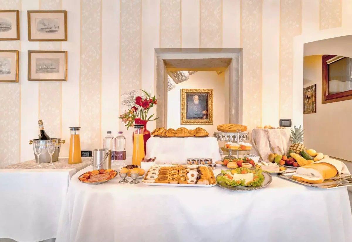 Elegant Italian breakfast buffet