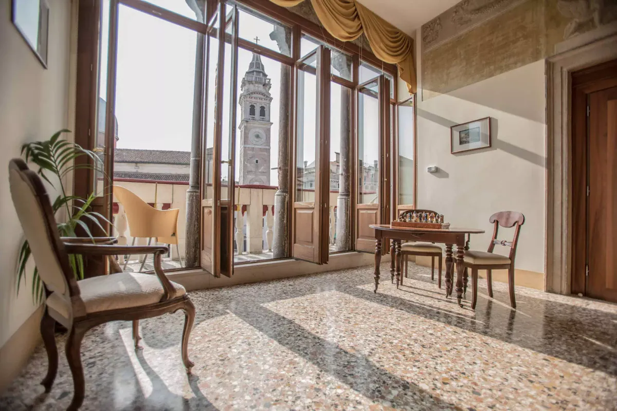 Suite with balcony view at Hotel Palazzo Vitturi